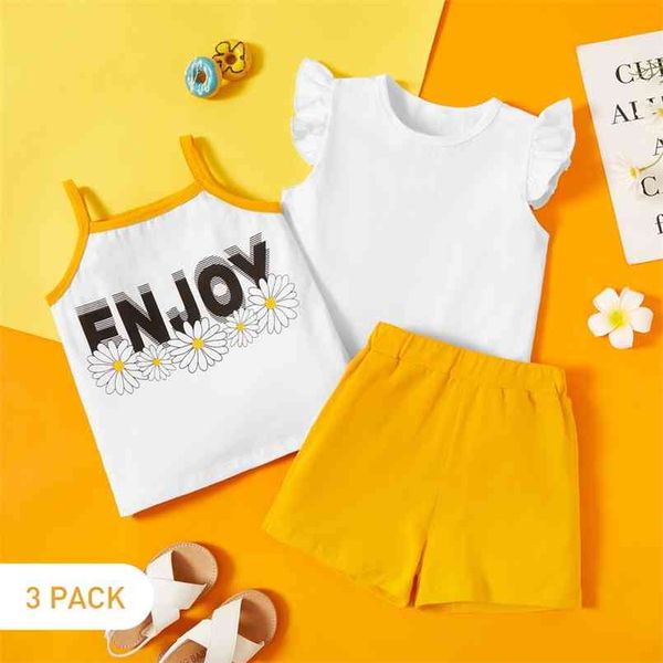 summer 3-pack baby girl daisy solid tee and shorts set for 2-6y toddler cotton sets clothes 210528, White
summer 3-pack baby girl daisy solid tee and shorts set for 2-6y toddler cotton sets clothes 210528, White
