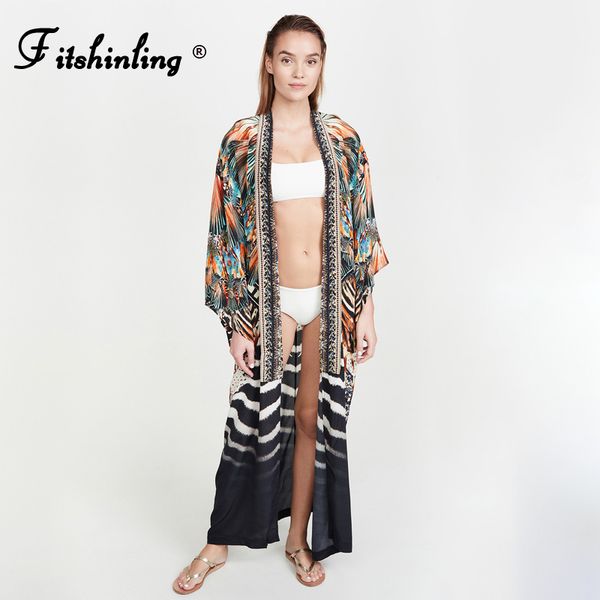 fitshinling bohemian long sleeve kimono beach wear ethnic tribe vintage print slim cover-up slim long cardigan with sashes
fitshinling bohemian long sleeve kimono beach wear ethnic tribe vintage print slim cover-up slim long cardigan with sashes