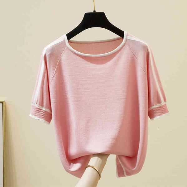 women's sweaters female shirt thin in knitted or crocheted t female with short sleeves summer clothes striped fashion t- 6j4f, White;black
women's sweaters female shirt thin in knitted or crocheted t female with short sleeves summer clothes striped fashion t- 6j4f, White;black