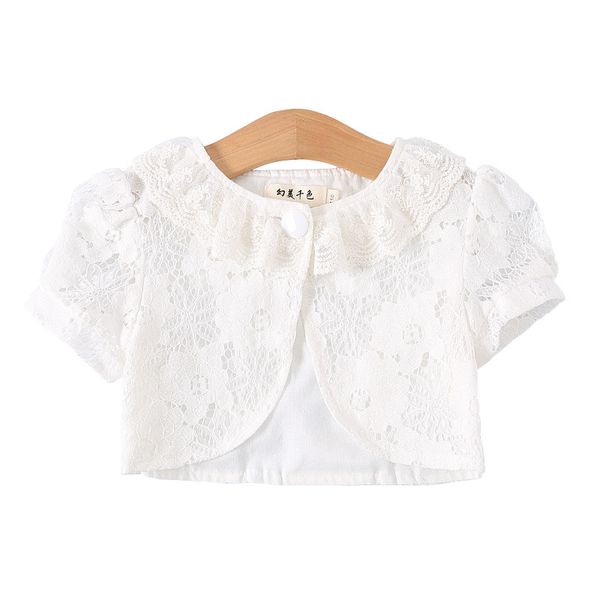 Summer Kids Girls Jacket Coat Short Sleeve Lace Flower Short Jacket Wedding Party Baby Girl Clothes Outerwear For 2 6 10 Years, White
Summer Kids Girls Jacket Coat Short Sleeve Lace Flower Short Jacket Wedding Party Baby Girl Clothes Outerwear For 2 6 10 Years, White