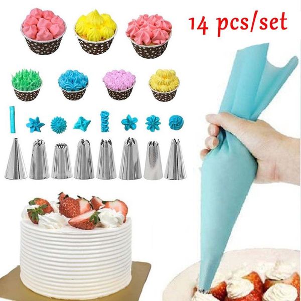 baking & pastry tools icing piping cream bag stainless steel nozzles tool cake decor home kitchen diy candy color reusable seal clip 14 pcs/
baking & pastry tools icing piping cream bag stainless steel nozzles tool cake decor home kitchen diy candy color reusable seal clip 14 pcs/