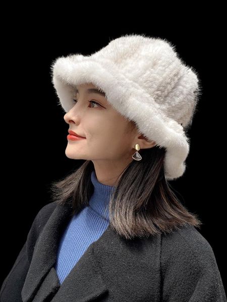 beanie/skull caps ms.minshu women luxurious real hat hand knitted winter head warmer 100% genuine casual ruffled brim, Blue;gray
beanie/skull caps ms.minshu women luxurious real hat hand knitted winter head warmer 100% genuine casual ruffled brim, Blue;gray