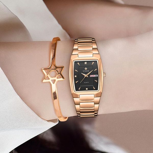 wristwatches wwoor 2021 luxury rose gold watch women bracelet watches brand ladies casual dress week display wrist relogio feminino, Slivery;brown
wristwatches wwoor 2021 luxury rose gold watch women bracelet watches brand ladies casual dress week display wrist relogio feminino, Slivery;brown