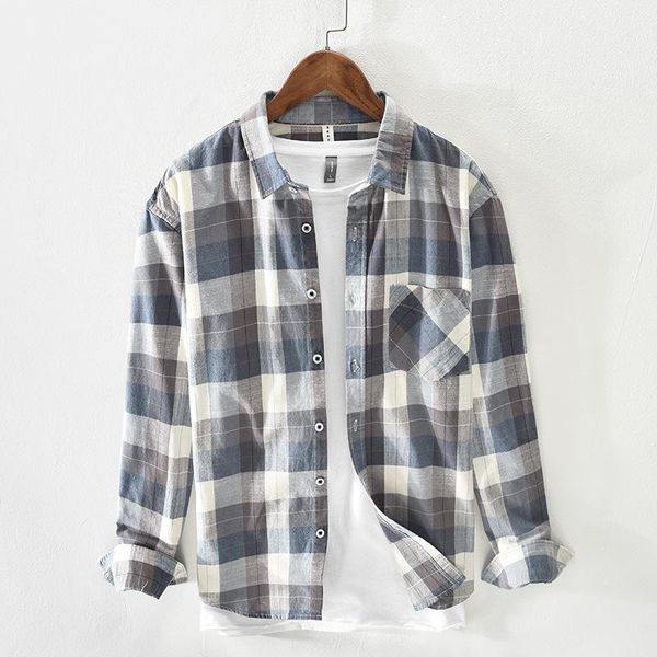 men's casual shirts plaid shirt men summer japanese style fresh cotton linen square collar long sleeve thin pocket decoration, White;black
men's casual shirts plaid shirt men summer japanese style fresh cotton linen square collar long sleeve thin pocket decoration, White;black