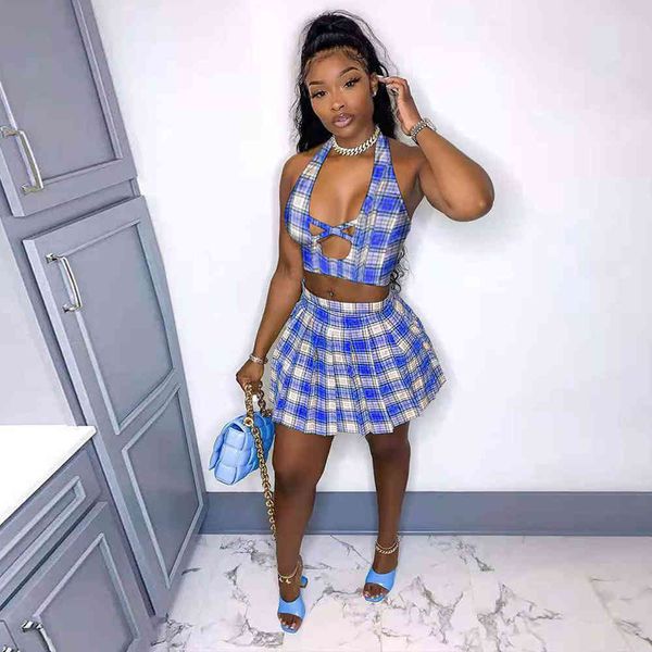 preppy styie school student 2 piece dress sets plaid print backless crop and pleated short skirt kawaii girls matching set 210520, Black;gray
preppy styie school student 2 piece dress sets plaid print backless crop and pleated short skirt kawaii girls matching set 210520, Black;gray