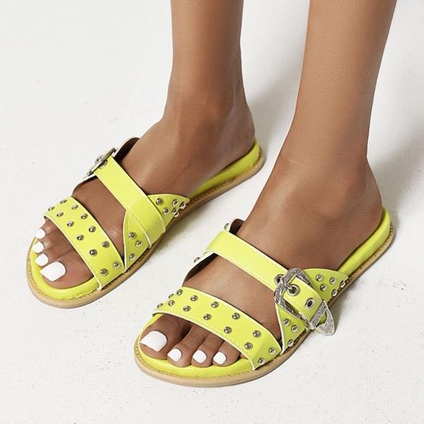 casual slide shoes buckle rivet decoration slippers women men summer slip on sandal roman big size 43, Black
casual slide shoes buckle rivet decoration slippers women men summer slip on sandal roman big size 43, Black