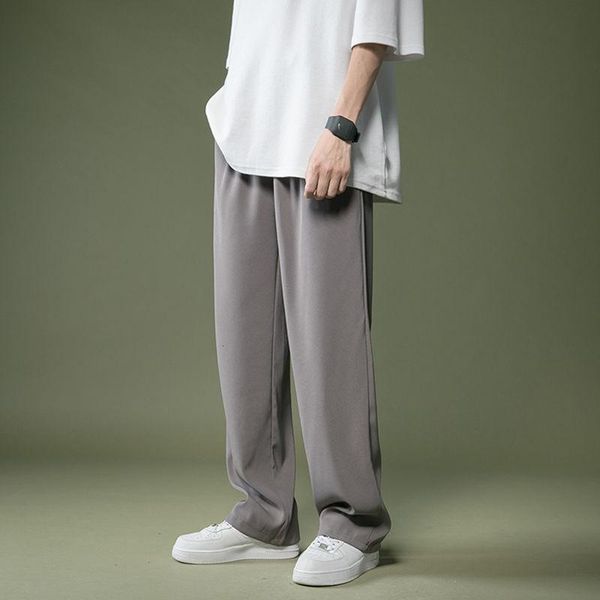 men's pants summer thin casual fashion gray black wide-leg men streetwear loose breathable ice silk mens trousers
men's pants summer thin casual fashion gray black wide-leg men streetwear loose breathable ice silk mens trousers