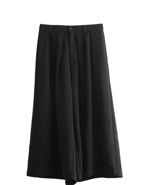 pant yamamoto dark wind trend loose legs skirt elastic buckle belt long waist walk length pants tgiv, Black
pant yamamoto dark wind trend loose legs skirt elastic buckle belt long waist walk length pants tgiv, Black