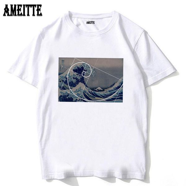 men's t-shirts vintage classic japanese hokusai meets fibonacci, golden ratio t-shirt summer short sleeve boy casual white tees, White;black
men's t-shirts vintage classic japanese hokusai meets fibonacci, golden ratio t-shirt summer short sleeve boy casual white tees, White;black