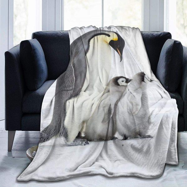 Penguins Soft Throw Blanket 40"x50" Lightweight Flannel Fleece Blanket for Couch Bed Sofa Travelling Camping for Kids Adults 60"
Penguins Soft Throw Blanket 40"x50" Lightweight Flannel Fleece Blanket for Couch Bed Sofa Travelling Camping for Kids Adults 60"