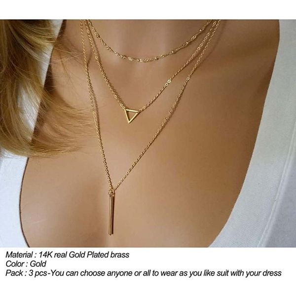 chains 3 layered clavicle necklaces dainty gold color choker moon disk jewelry long strip pendant women gifts, Silver
chains 3 layered clavicle necklaces dainty gold color choker moon disk jewelry long strip pendant women gifts, Silver