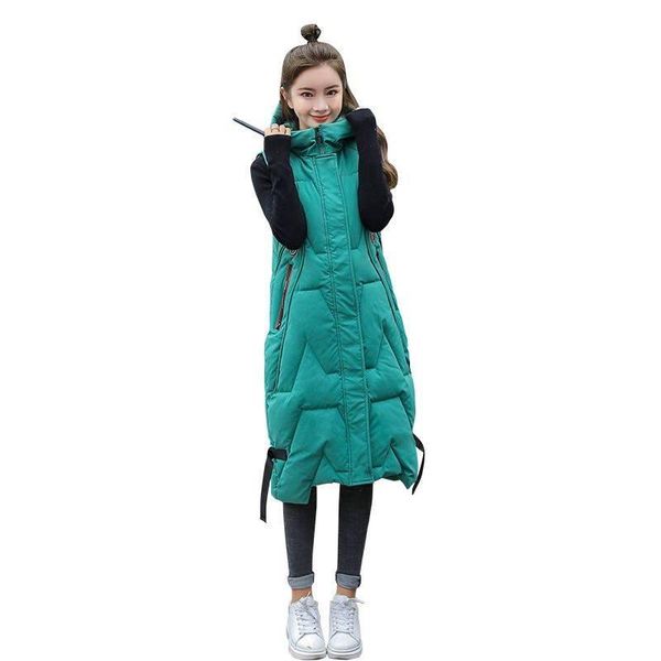women's vests long padded waistcoat autumn and winter fashion hooded korean casual jacket vest, Black;white
women's vests long padded waistcoat autumn and winter fashion hooded korean casual jacket vest, Black;white