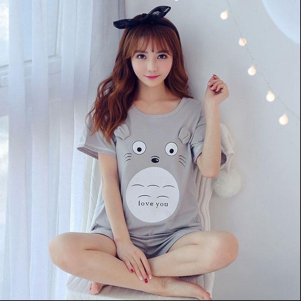 summer short sleeve pajama sets womens sleepwears cute girls cartoon totoro shorts sleepwear homewear pijama mujer home clothes, Black;red
summer short sleeve pajama sets womens sleepwears cute girls cartoon totoro shorts sleepwear homewear pijama mujer home clothes, Black;red