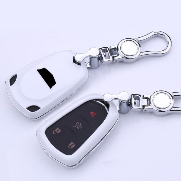 keychains paint craft car key cover case holder ring chain abs+alloy for cadillac ats-l xts ct6 xt5 3/4/5 button, Silver
keychains paint craft car key cover case holder ring chain abs+alloy for cadillac ats-l xts ct6 xt5 3/4/5 button, Silver