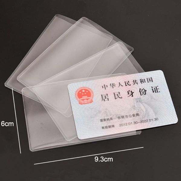 card holders 10pcs/lot pvc transparent holder protect id business cover driver's license case protection covers, Brown;gray
card holders 10pcs/lot pvc transparent holder protect id business cover driver's license case protection covers, Brown;gray