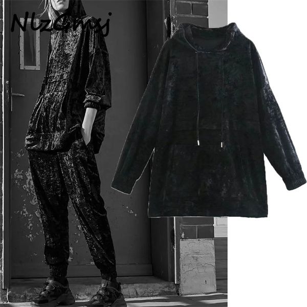 sweatshirt women velvet with pockets oversized hoodies sweatshirts vintage long sleeve fleece female chic 210628, Black
sweatshirt women velvet with pockets oversized hoodies sweatshirts vintage long sleeve fleece female chic 210628, Black
