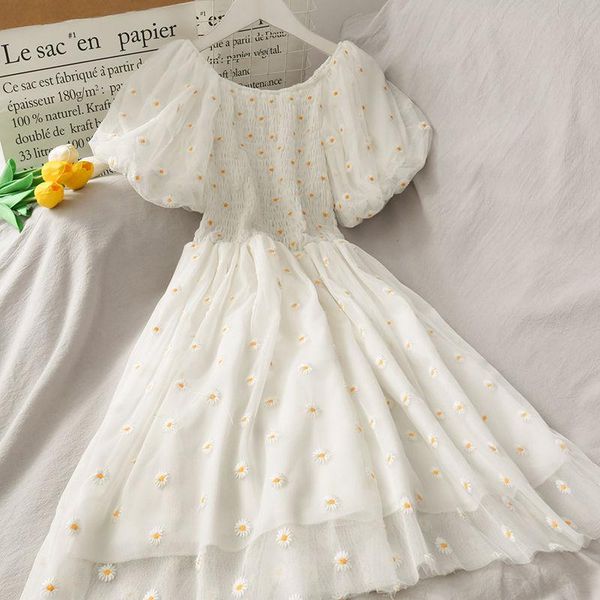 party dresses houzhou floral mesh dress summer women kawaii puff sleeve white elegant vintage sweet embroidery sundress, White;black
party dresses houzhou floral mesh dress summer women kawaii puff sleeve white elegant vintage sweet embroidery sundress, White;black