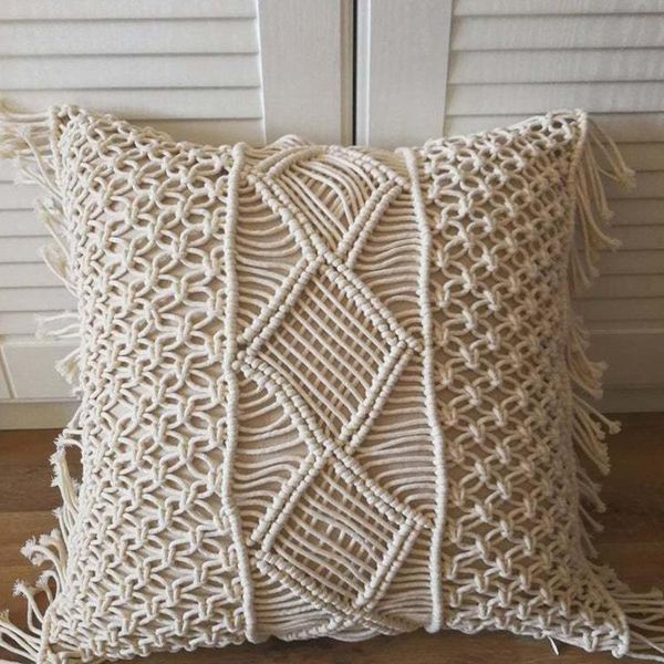 pillow macrame hand-woven cotton pillowcase + core thread covers 100% linen geometry bohemia cushion home decor
pillow macrame hand-woven cotton pillowcase + core thread covers 100% linen geometry bohemia cushion home decor