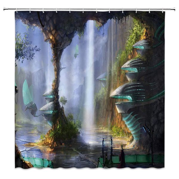 fantasy waterfall landscape shower curtain sets dinosaur green plant cave western sci-fi anime kids girl boy room polyester
fantasy waterfall landscape shower curtain sets dinosaur green plant cave western sci-fi anime kids girl boy room polyester