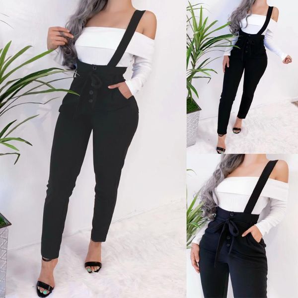 women's pants & capris womens fashion black suspender trousers overalls autumn slim dungarees ladies cami romper ninth casual, Black;white
women's pants & capris womens fashion black suspender trousers overalls autumn slim dungarees ladies cami romper ninth casual, Black;white