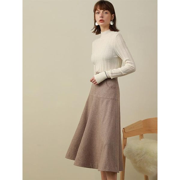 skirts flange wool umbrella skirt female high waist long section 2021 autumn and winter fashion casual one word p606, Black
skirts flange wool umbrella skirt female high waist long section 2021 autumn and winter fashion casual one word p606, Black