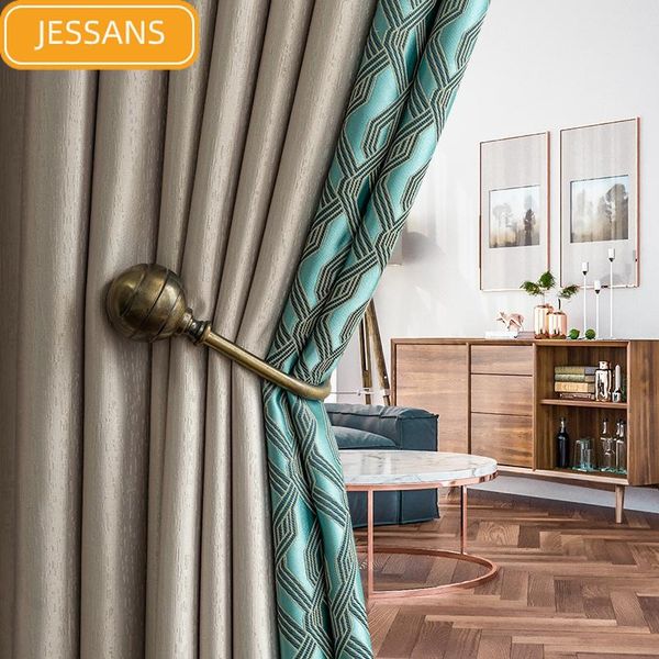 curtain & drapes high-end imitation silk splicing jacquard light luxury blackout curtains for living room and bedroom finished products
curtain & drapes high-end imitation silk splicing jacquard light luxury blackout curtains for living room and bedroom finished products