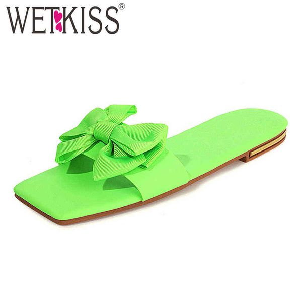 wetkiss women slippers square toe flat shoes butterfly knot summer outdoor slides casual ladies mules shoes plus size 43 210630, Black
wetkiss women slippers square toe flat shoes butterfly knot summer outdoor slides casual ladies mules shoes plus size 43 210630, Black