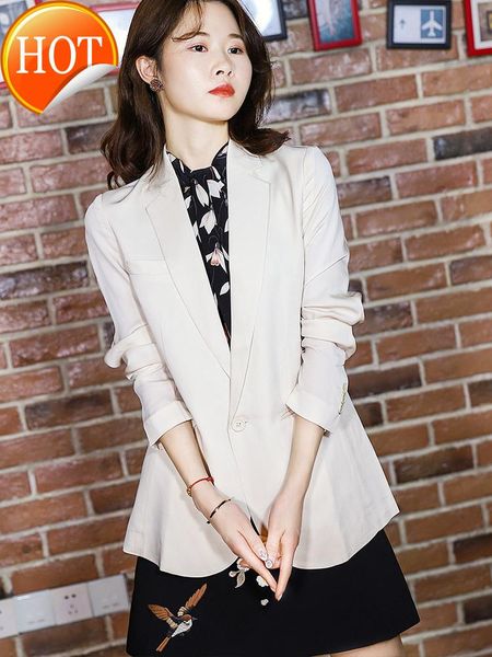 double 26 silk coat one button layer suit women's black and white men's suits & blazers, White;black
double 26 silk coat one button layer suit women's black and white men's suits & blazers, White;black