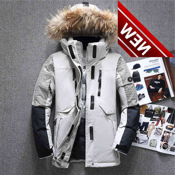 yuwaijiaren winter genuine fur hooded duck down jackets men thick warm coats parka coat, Black
yuwaijiaren winter genuine fur hooded duck down jackets men thick warm coats parka coat, Black