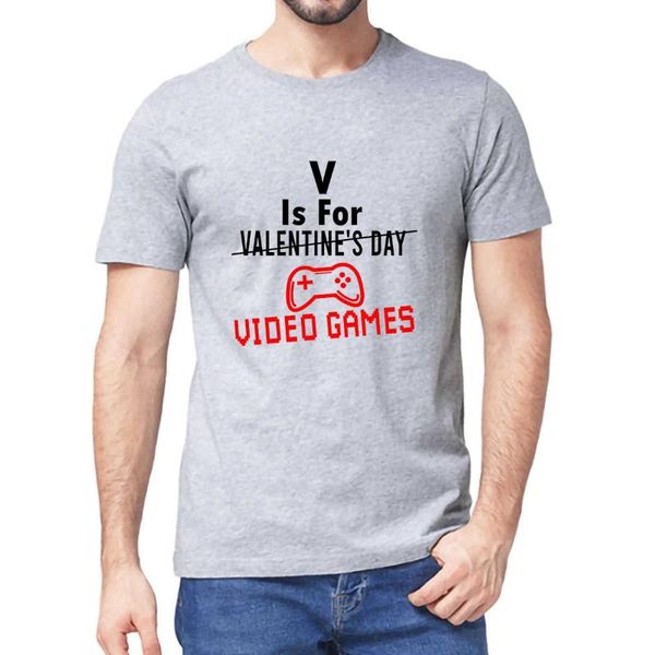 men's t-shirts 100% cotton v is for video games valentines day gaming couples matching anime funny summer t shirt women soft tee, White;black
men's t-shirts 100% cotton v is for video games valentines day gaming couples matching anime funny summer t shirt women soft tee, White;black