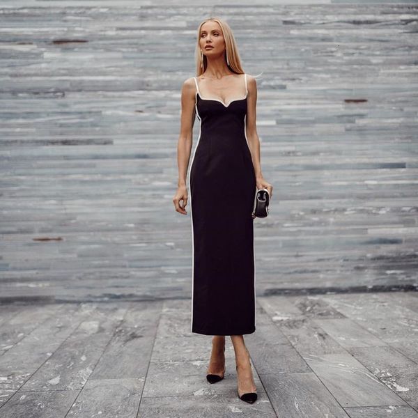 dress autumn ladies black slash neck sleeveless wrap chest backless buttock pron high street each matching bandage evening dress, Black;gray
dress autumn ladies black slash neck sleeveless wrap chest backless buttock pron high street each matching bandage evening dress, Black;gray