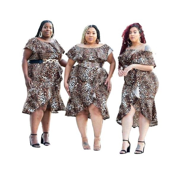 casual dresses leopard printing women irregular dress plus size charming o-neck bufferfiy sleeve ruffles knee-length 2021 autumn, Black;gray
casual dresses leopard printing women irregular dress plus size charming o-neck bufferfiy sleeve ruffles knee-length 2021 autumn, Black;gray