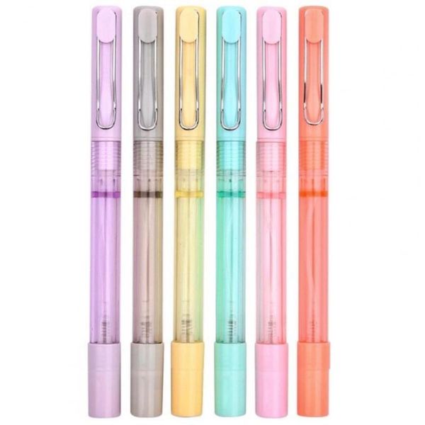 gel pens 6pcs 0.5mm pen with clip multi-function mulit-color boys girls mini spray stationery gifts
gel pens 6pcs 0.5mm pen with clip multi-function mulit-color boys girls mini spray stationery gifts