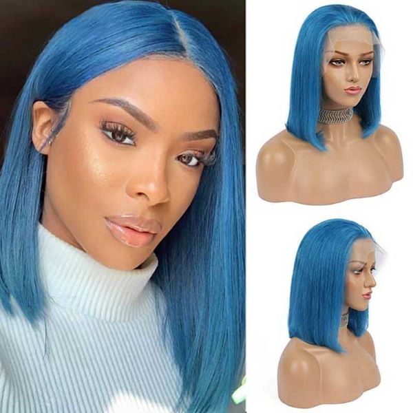 lace wigs blue short bob straight t part pre plucked baby hair human for women peruvian wig 150%, Black;brown
lace wigs blue short bob straight t part pre plucked baby hair human for women peruvian wig 150%, Black;brown