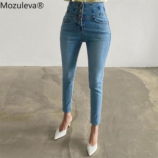 mozuleva autumn vintage single-breasted women denim 2021 high waist stretch capris female streetwear jeans pants, Blue
mozuleva autumn vintage single-breasted women denim 2021 high waist stretch capris female streetwear jeans pants, Blue