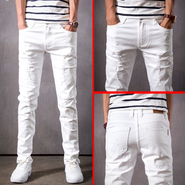 winter thick hole jeans men's korean slim fit elastic leggings fashion casual white, Blue
winter thick hole jeans men's korean slim fit elastic leggings fashion casual white, Blue