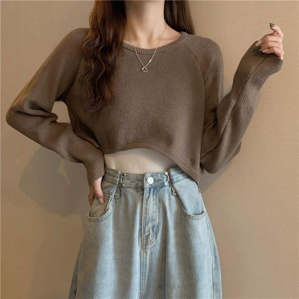 women's sweaters knitwear autumn korean thin style overlay pullover long sleeve blouse loose black, White;black
women's sweaters knitwear autumn korean thin style overlay pullover long sleeve blouse loose black, White;black