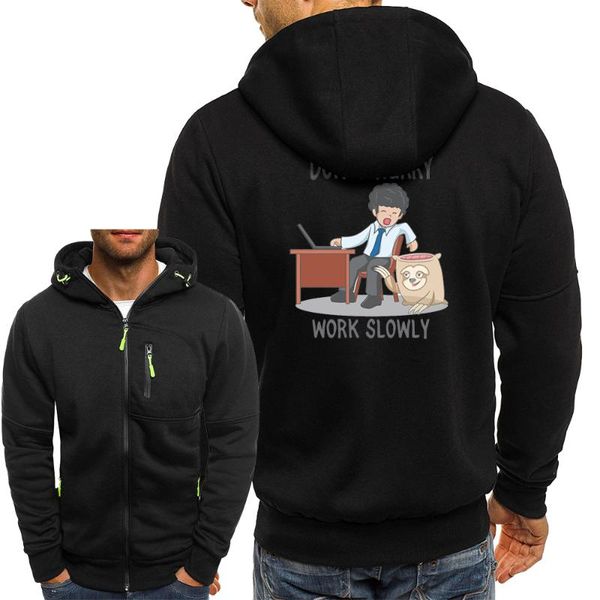 men's jackets don't hurry work slowly hooded mens cartoon manga graphic sweatshirts autumn zip casual coat men comfortable soft ja, Black;brown
men's jackets don't hurry work slowly hooded mens cartoon manga graphic sweatshirts autumn zip casual coat men comfortable soft ja, Black;brown