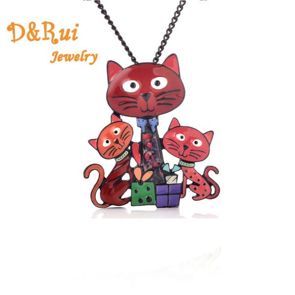 pendant necklaces christmas necklace cute enamel animal three cats fashion long alloy cat jewelry gift for mother's day 2021, Silver
pendant necklaces christmas necklace cute enamel animal three cats fashion long alloy cat jewelry gift for mother's day 2021, Silver