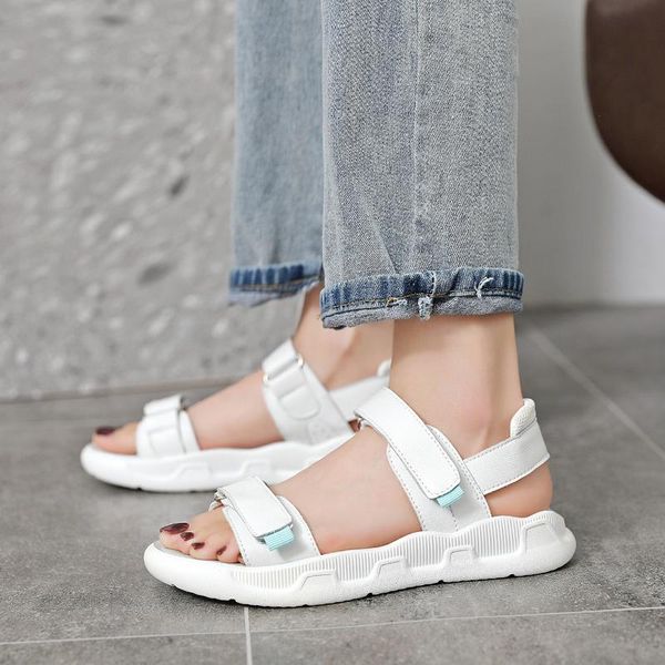 women outside platform leisure flip flops summer slides shoes beach sandals leather breathable for, Black
women outside platform leisure flip flops summer slides shoes beach sandals leather breathable for, Black