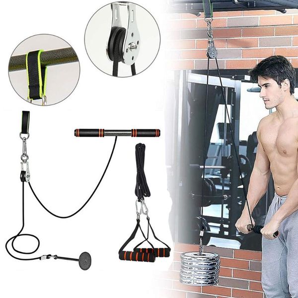 accessories forearm wrist roller trainer cable machine pulley system strength exercises 11-piece diy fitness equipment set for home gym
accessories forearm wrist roller trainer cable machine pulley system strength exercises 11-piece diy fitness equipment set for home gym