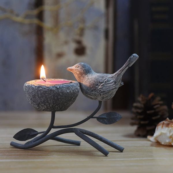 candle holder retro home decoration centerpiece, iron branch, resin bird and birds nest, table tea holders decorations
candle holder retro home decoration centerpiece, iron branch, resin bird and birds nest, table tea holders decorations
