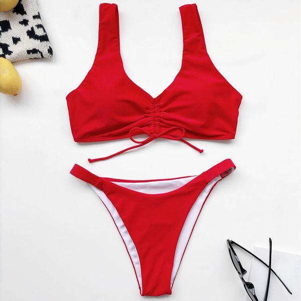 2021 new bust ruches dstring bikini solid brazil bikinis set biquini swimsuit swimwear women bathing suit wholesaleby air
2021 new bust ruches dstring bikini solid brazil bikinis set biquini swimsuit swimwear women bathing suit wholesaleby air
