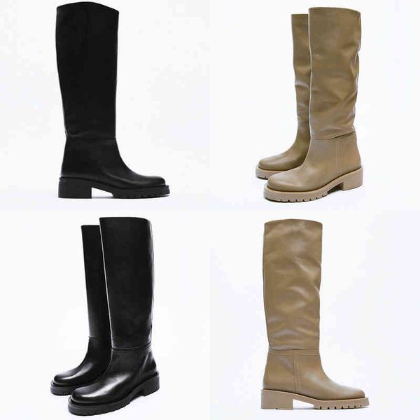 boot za fashion women knee high boots full cow leather warm flats ins thick heels motorcycle woman lady shoes plus size 221223, Black
boot za fashion women knee high boots full cow leather warm flats ins thick heels motorcycle woman lady shoes plus size 221223, Black