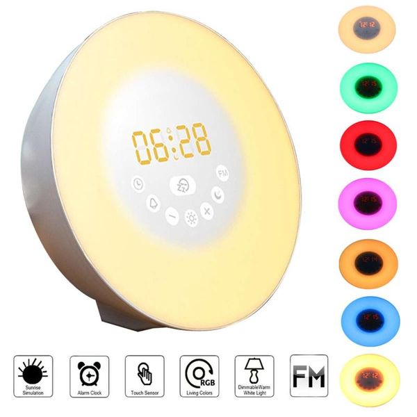 other clocks & accessories digital alarm clock wake up light table led lamp electronic despertador sunrise sunset snooze fm radio desk
other clocks & accessories digital alarm clock wake up light table led lamp electronic despertador sunrise sunset snooze fm radio desk