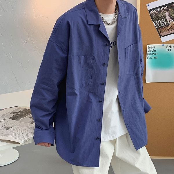 men's casual shirts spring cotton solid color fashion business men korean loose long-sleeved mens dress -2xl tnjg, White;black
men's casual shirts spring cotton solid color fashion business men korean loose long-sleeved mens dress -2xl tnjg, White;black