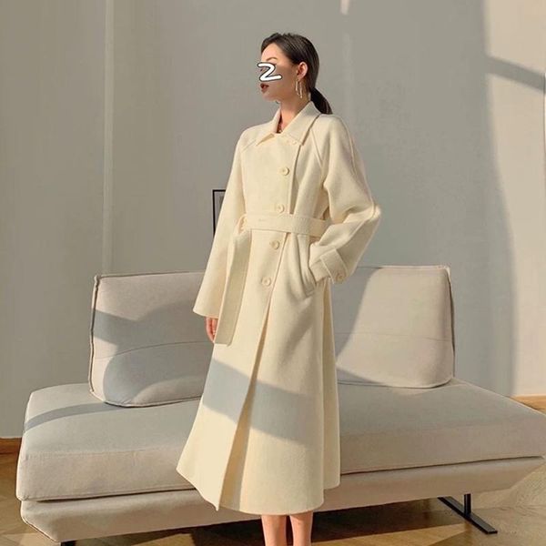 women's wool & blends woolen lolita coat female overcoat winter style temperament jacket long over knee slim waist skirt oversized, Black
women's wool & blends woolen lolita coat female overcoat winter style temperament jacket long over knee slim waist skirt oversized, Black