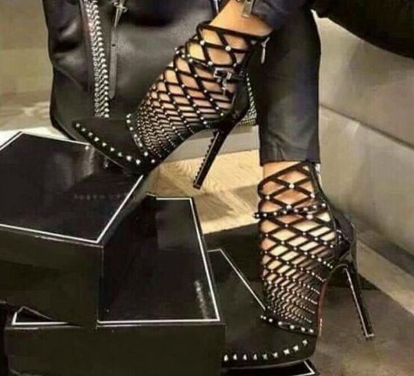gladiator sandals summer pointed toe rivets high heel fashion stiletto hollow out women shoes, Black
gladiator sandals summer pointed toe rivets high heel fashion stiletto hollow out women shoes, Black