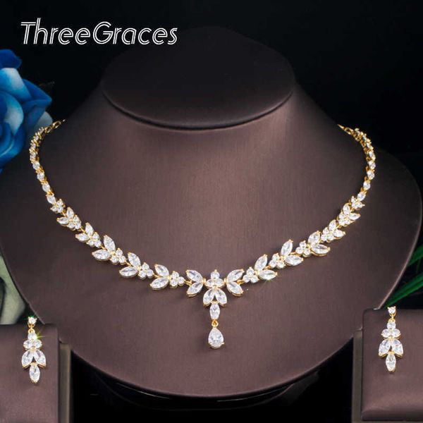 threegraces brilliant clear cz water drop pendant yellow gold big necklace earrings bridal luxury wedding jewelry sets tz528 h1022, Silver
threegraces brilliant clear cz water drop pendant yellow gold big necklace earrings bridal luxury wedding jewelry sets tz528 h1022, Silver
