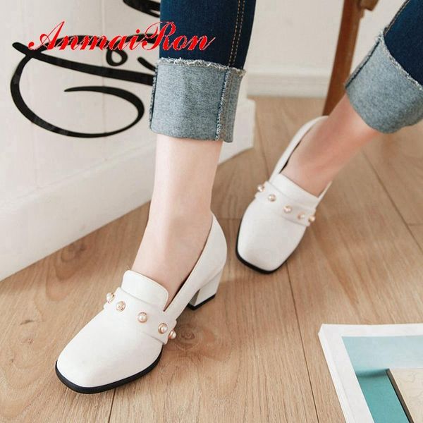 dress shoes anmairon 2021 mary janes med square heel women heels pearl toe casual slip-on pumps size 34-43 ly1960, Black
dress shoes anmairon 2021 mary janes med square heel women heels pearl toe casual slip-on pumps size 34-43 ly1960, Black